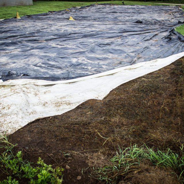 Black Gardening Tarp Fasci Garden
